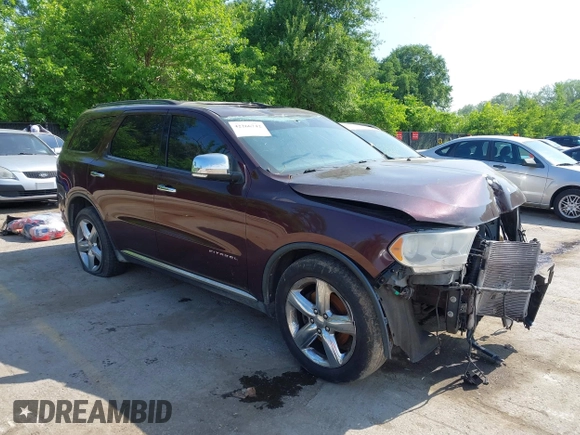 2012 Dodge Durango Citadel with VIN 1C4SDHET1CC275636, listed as a IAAI auction lot 42266742 with 212,030 mi miles and . Bid and sale history available at DreamBid. Image 1.