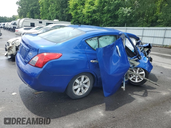 2012 Nissan Versa SV with VIN 3N1CN7AP3CL816763, listed as a Copart auction lot 60340505 with Not provided miles and Salvage title. Bid and sale history available at DreamBid. Image 3.