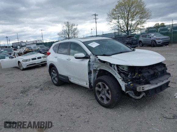 2019 Honda CR-V EX-L with VIN 2HKRW2H88KH670476, listed as a IAAI auction lot 42037439 with 36,664 mi miles and . Bid and sale history available at carsss.com. Image 1.
