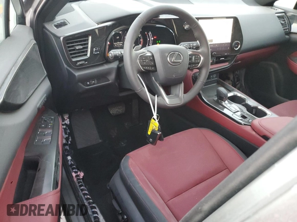2025 Lexus NX with VIN 2T2GDCAZ1SC020425, listed as a Copart auction lot 74792664 with 252 mi miles and Non Repairable. Bid and sale history available at carsss.com. Image 8.