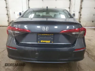2023 Honda Civic Sedan EX with VIN 2HGFE1F7XPH310718, listed as a Copart auction lot 49597595 with 19,227 mi miles and Salvage Title. Bid and sale history available at carsss.com. Image 6.
