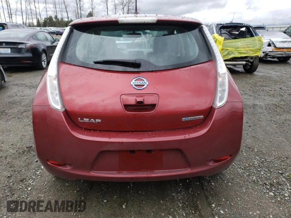 2015 Nissan LEAF SV with VIN 1N4AZ0CPXFC301245, listed as a Copart auction lot 45902623 with 75,831 mi miles. Bid and sale history available at carsss.com. Image 6.