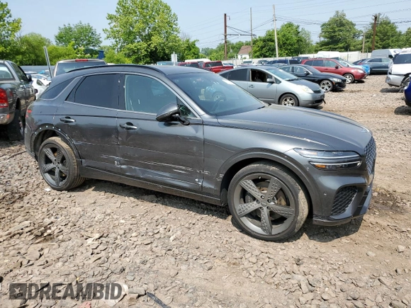2024 Genesis GV70 Sport with VIN 5NMMCDTC4RH016527, listed as a Copart auction lot 59707955 with 16,545 mi miles and Salvage title. Bid and sale history available at DreamBid. Image 4.