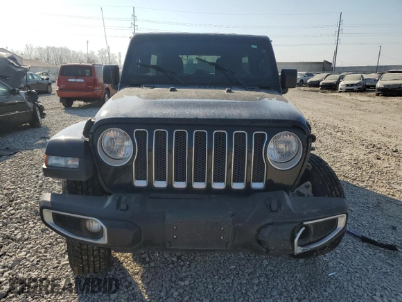 2021 Jeep Wrangler Unlimited Sahara with VIN 1C4HJXEN8MW668130, listed as a Copart auction lot 49049685 with Not provided miles and Salvage title. Bid and sale history available at DreamBid. Image 5.