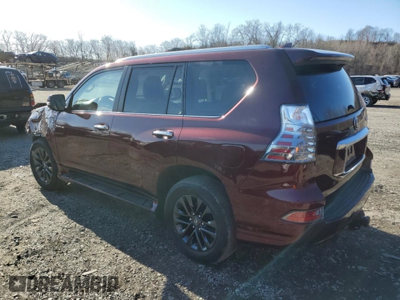 2021 Lexus GX with VIN JTJAM7BX2M5302214, listed as a Copart auction lot 52643015 with 40,965 mi miles and Salvage Title. Bid and sale history available at carsss.com. Image 2.