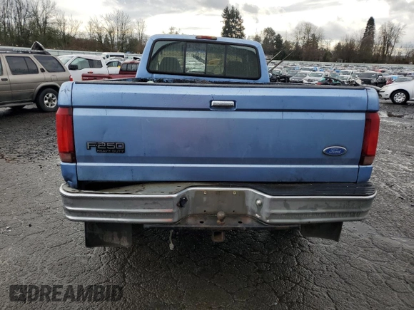 1997 Ford F-250 with VIN 1FTHX25G4VEB43348, listed as a Copart auction lot 45430655 with 180,279 mi miles and Salvage title. Bid and sale history available at DreamBid. Image 6.
