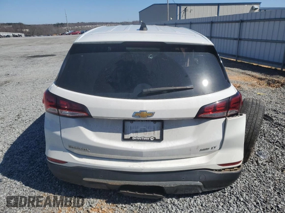 2022 Chevrolet Equinox LT with VIN 3GNAXTEV0NL135275, listed as a Copart auction lot 48739445 with 58,675 mi miles and Salvage Title. Bid and sale history available at carsss.com. Image 6.