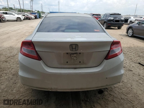 2012 Honda Civic Cpe LX with VIN 2HGFG3B53CH504351, listed as a Copart auction lot 72814614 with 230,903 mi miles and Salvage Title. Bid and sale history available at carsss.com. Image 6.