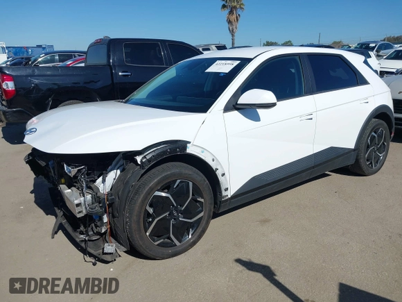2023 Hyundai Ioniq 5 SE with VIN KM8KMDAF3PU176448, listed as a IAAI auction lot 42218598 with 65,321 mi miles and . Bid and sale history available at DreamBid. Image 18.