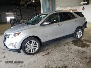 2019 Chevrolet Equinox Premier z VIN 2GNAXYEX2K6260535, wystawiony jako Copart lot #58354375 z przebiegiem 59 136 mil mil oraz Szkoda całkowita • Salvage title. Historia ofert i sprzedaży dostępna na DreamBid. Obrazek 1.