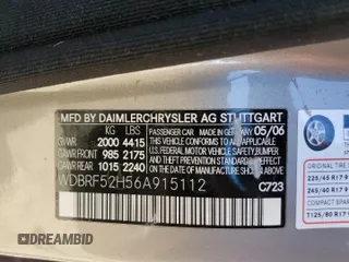 2006 Mercedes-Benz C 230 Sport с VIN WDBRF52H56A915112, выставлен на аукционе Copart как лот 46604005 с пробегом 88 624 миль миль и Списание • Salvage title. История ставок и продаж доступна на DreamBid. Изображение 12.