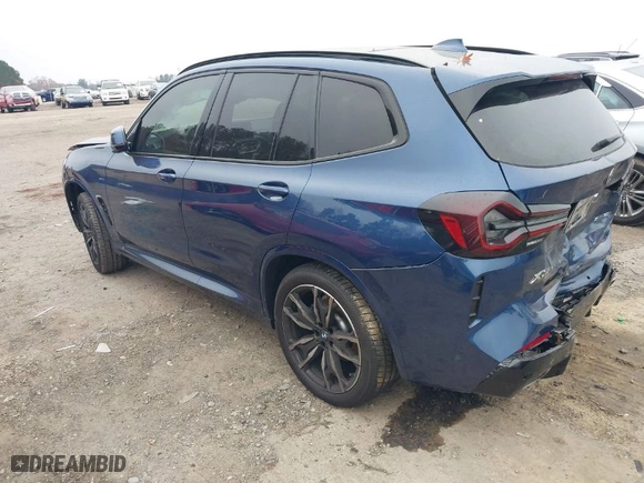 2023 BMW X3 xDrive30i with VIN 5UX53DP02P9P18230, listed as a IAAI auction lot 40907020 with 16,080 mi miles. Bid and sale history available at carsss.com. Image 3.