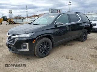 2023 Chevrolet Traverse LT Leather with VIN 1GNEVHKW1PJ169821, listed as a Copart auction lot 46917713 with 4,172 mi miles. Bid and sale history available at carsss.com. Image 1.