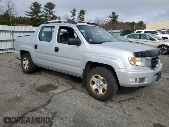 2009 Honda Ridgeline RT with VIN 2HJYK16259H501398, listed as a Copart auction lot 49847775 with 197,703 mi miles and Salvage title. Bid and sale history available at DreamBid. Image 4.