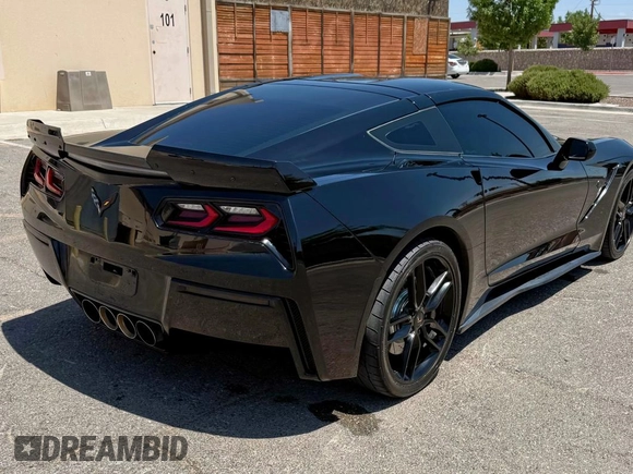 2014 Chevrolet Corvette Z51 2LT with VIN 1G1YJ2D74E5102617, listed as a Copart auction lot 64455705 with 91,709 mi miles and Salvage title. Bid and sale history available at DreamBid. Image 4.