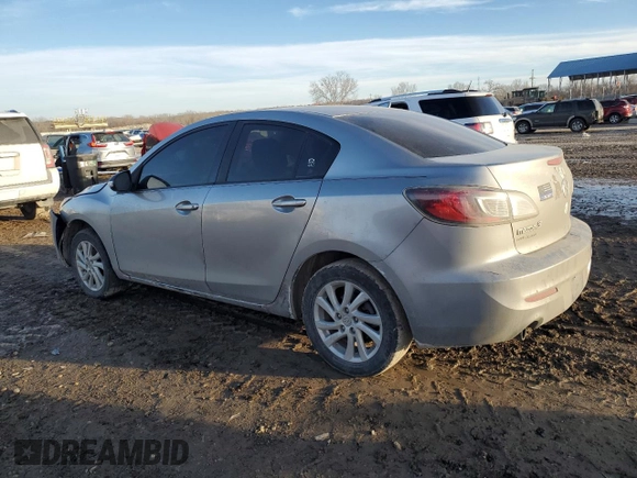 2012 Mazda 3 i Touring with VIN JM1BL1V79C1553935, listed as a Copart auction lot 46500285 with 195,337 mi miles and Salvage Title. Bid and sale history available at DreamBid. Image 2.