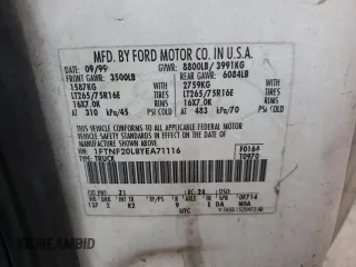 2000 Ford Super Duty F-250 XL with VIN 1FTNF20L8YEA71116, listed as a Copart auction lot 73739324 with 303,338 mi miles and Salvage Title. Bid and sale history available at carsss.com. Image 12.