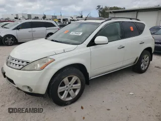 2007 Nissan Murano SL with VIN JN8AZ08W87W619749, listed as a Copart auction lot 44794465 with Not Provided miles and Salvage Title. Bid and sale history available at DreamBid. Image 1.