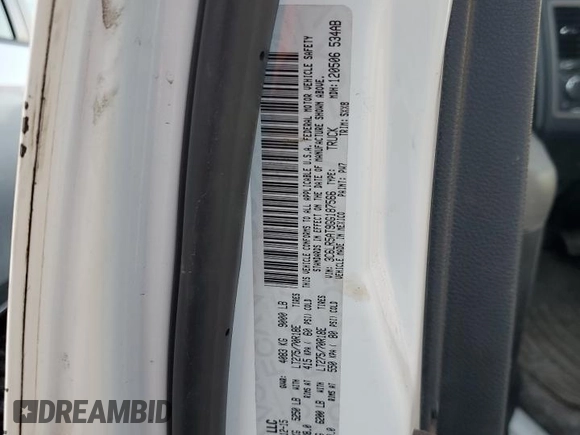 2016 Ram 2500 Tradesman with VIN 3C6LR5AT9GG187566, listed as a Copart auction lot 79695374 with 33,790 mi miles and Salvage title. Bid and sale history available at DreamBid. Image 12.