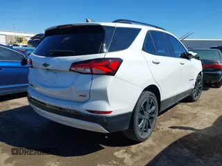 2023 Chevrolet Equinox RS with VIN 3GNAXMEG8PS153829, listed as a IAAI auction lot 41683256 with 1 mi miles. Bid and sale history available at carsss.com. Image 4.