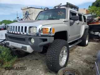 2008 Hummer H3 SUV with VIN 5GTEN13E188135711, listed as a Copart auction lot 50657884 with 0 mi miles and Salvage Title. Bid and sale history available at carsss.com. Image 1.