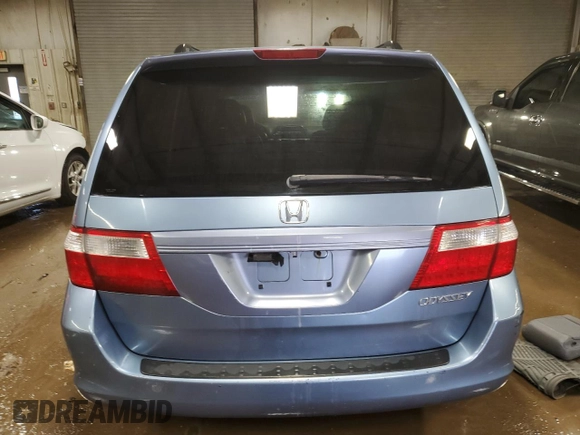 2005 Honda Odyssey EX-L with VIN 5FNRL38725B097759, listed as a Copart auction lot 49485295 with 199,008 mi miles and Salvage title. Bid and sale history available at DreamBid. Image 6.