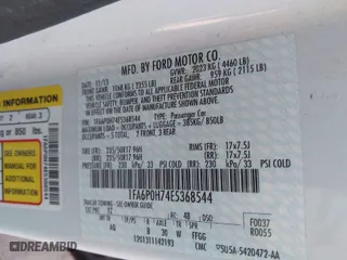 2014 Ford Fusion SE with VIN 1FA6P0H74E5368544, listed as a IAAI auction lot 41780318 with 103,823 mi miles. Bid and sale history available at carsss.com. Image 9.