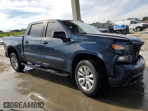 2022 Chevrolet Silverado 1500 Custom with VIN 1GCPWBEK0NZ234645, listed as a Copart auction lot 87376734 with 44,332 mi miles and Non Repairable. Bid and sale history available at DreamBid. Image 4.