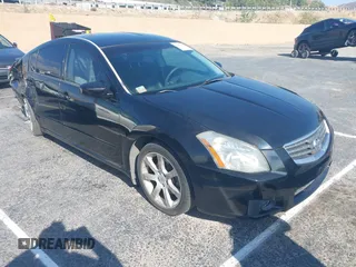 2008 Nissan Maxima 3.5 SL with VIN 1N4BA41EX8C823316, listed as a IAAI auction lot 41501959 with 184,981 mi miles. Bid and sale history available at carsss.com. Image 1.