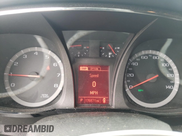 2014 GMC Terrain SLE with VIN 2GKFLVEK8E6335079, listed as a Copart auction lot 57095625 with 176,871 mi miles and Salvage title. Bid and sale history available at DreamBid. Image 9.