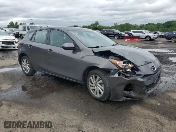 2013 Mazda 3 i Touring with VIN JM1BL1LP3D1842264, listed as a Copart auction lot 58434285 with 110,129 mi miles and Salvage title. Bid and sale history available at DreamBid. Image 4.
