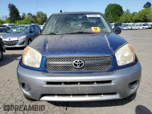2005 Toyota RAV4 with VIN JTEHD20V050073838, listed as a Copart auction lot 55532485 with 81,900 mi miles and Clean Title. Bid and sale history available at carsss.com. Image 5.