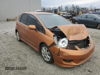 2009 Honda Fit Sport with VIN JHMGE88469S020940, listed as a Copart auction lot 47004055 with 213,745 mi miles and Salvage Title. Bid and sale history available at carsss.com. Image 4.