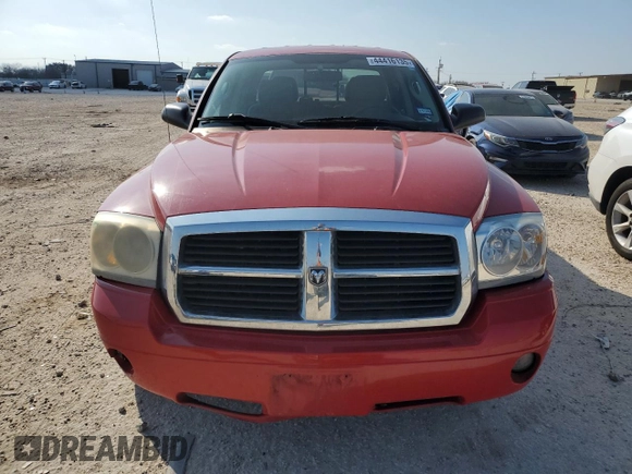 2007 Dodge Dakota SLT with VIN 1D7HE48K57S204816, listed as a Copart auction lot 44416135 with 138,552 mi miles and Salvage Title. Bid and sale history available at carsss.com. Image 5.