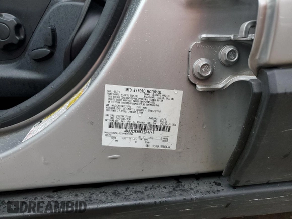 2019 Ford EcoSport Titanium with VIN MAJ3S2KE0KC274771, listed as a Copart auction lot 48103224 with 36,121 mi miles and Salvage Title. Bid and sale history available at DreamBid. Image 14.