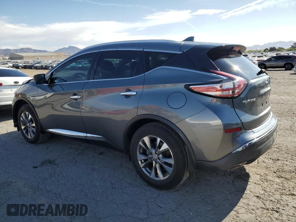 2017 Nissan Murano S with VIN 5N1AZ2MGXHN190560, listed as a Copart auction lot 52754085 with 31,481 mi miles and Salvage Title. Bid and sale history available at DreamBid. Image 2.
