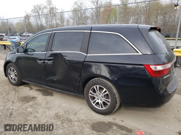 2012 Honda Odyssey EX-L with VIN 5FNRL5H67CB025164, listed as a Copart auction lot 51873715 with 110,260 mi miles and Salvage Title. Bid and sale history available at carsss.com. Image 2.