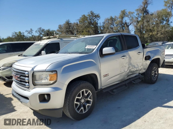 2016 GMC Canyon 4WD SLE with VIN 1GTG6CE36G1354255, listed as a Copart auction lot 48460605 with 106,280 mi miles and Salvage Title. Bid and sale history available at carsss.com. Image 1.