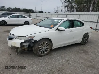 2015 Acura TLX V6 Advance with VIN 19UUB2F74FA000180, listed as a Copart auction lot 47987665 with 171,767 mi miles and Salvage Title. Bid and sale history available at carsss.com. Image 1.