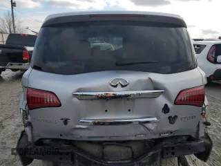 2014 Infiniti QX80 with VIN JN8AZ2NF8E9555594, listed as a Copart auction lot 40000354 with 140,479 mi miles and Salvage title. Bid and sale history available at DreamBid. Image 6.