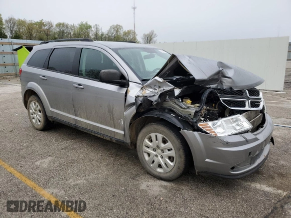 2017 Dodge Journey SE z VIN 3C4PDCAB2HT601316, wystawiony jako Copart lot #54153395 z przebiegiem 138 737 mil mil oraz Szkoda całkowita • Salvage title. Historia ofert i sprzedaży dostępna na DreamBid. Obrazek 4.