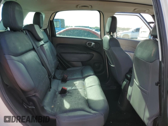 2014 FIAT 500L Lounge with VIN ZFBCFACH8EZ004015, listed as a Copart auction lot 73840584 with 0 mi miles and Salvage Title. Bid and sale history available at carsss.com. Image 10.