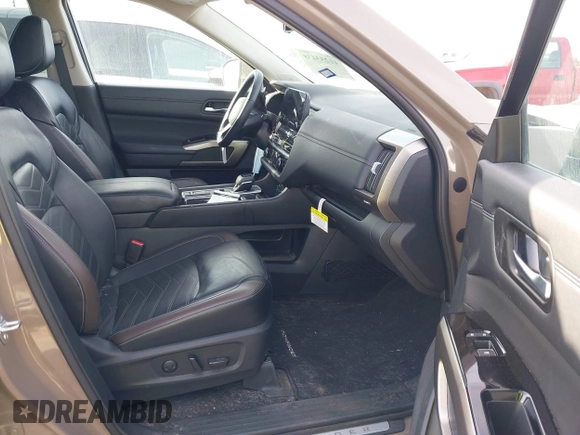 2023 Nissan Pathfinder Platinum with VIN 5N1DR3DH3PC273947, listed as a IAAI auction lot 41253438 with 13,101 mi miles and . Bid and sale history available at DreamBid. Image 5.