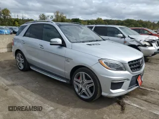 2013 Mercedes-Benz M ML 63 AMG with VIN 4JGDA7EB0DA153930, listed as a Copart auction lot 72535344 with 129,030 mi miles and Salvage Title. Bid and sale history available at carsss.com. Image 4.