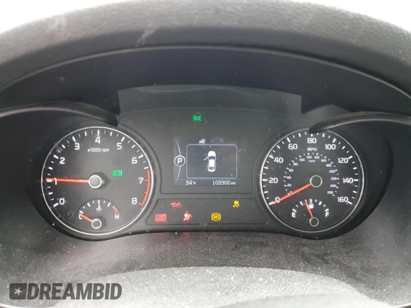 2017 Kia Optima LX with VIN 5XXGT4L35HG123502, listed as a Copart auction lot 57781975 with 103,300 mi miles and Salvage title. Bid and sale history available at DreamBid. Image 9.