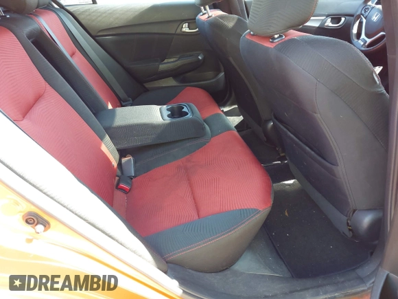 2015 Honda Civic Sedan Si with VIN 2HGFB6E53FH701374, listed as a IAAI auction lot 42051001 with 121,037 mi miles. Bid and sale history available at carsss.com. Image 8.