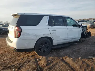 2023 Chevrolet Tahoe Commercial with VIN 1GNSKLED4PR435830, listed as a Copart auction lot 47010865 with 5,417 mi miles and Salvage Title. Bid and sale history available at carsss.com. Image 3.