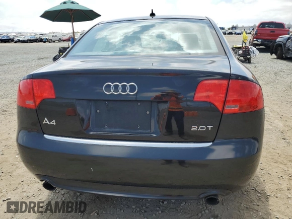 2008 Audi A4 2.0T with VIN WAUAF78E98A166631, listed as a Copart auction lot 65085665 with 149,851 mi miles and Clean title. Bid and sale history available at DreamBid. Image 6.