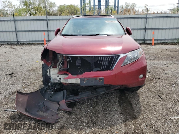 2011 Lexus RX 350 with VIN 2T2BK1BA3BC096841, listed as a Copart auction lot 55532455 with 77,644 mi miles and Salvage title. Bid and sale history available at DreamBid. Image 5.