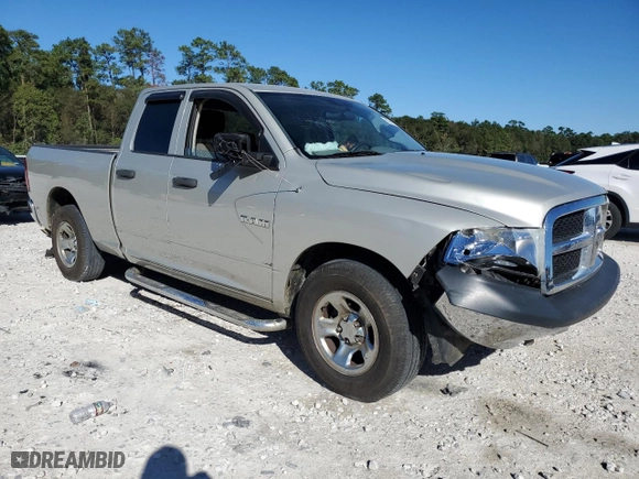 2010 Dodge Ram 1500 ST with VIN 1D7RB1GP0AS250263, listed as a Copart auction lot 80908234 with 111,498 mi miles and Salvage Title. Bid and sale history available at carsss.com. Image 4.
